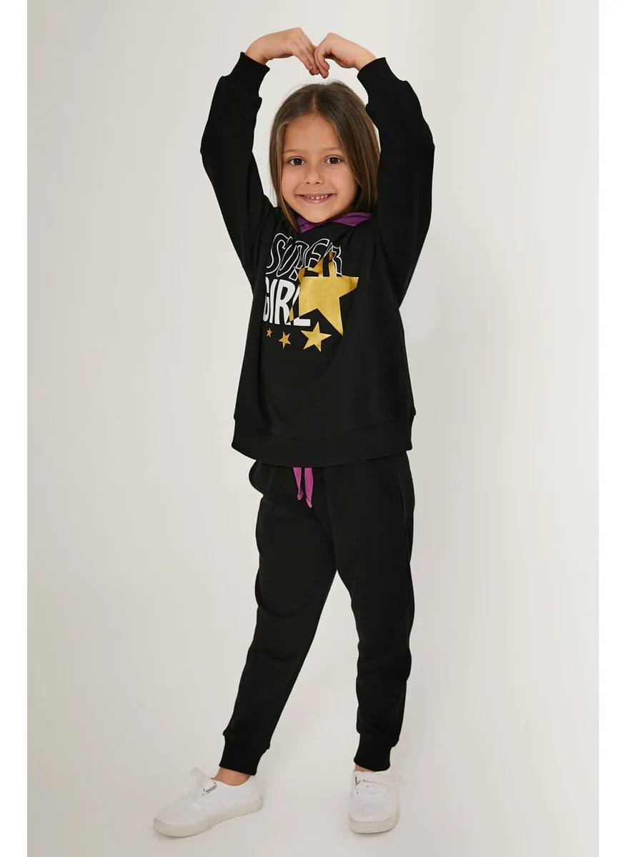 رولي بولي Girl Black Girls Tracksuit Set
