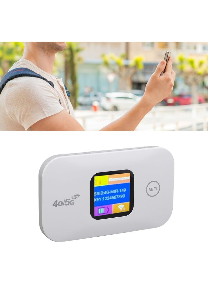 4G/5G Mobile Hotspot LTE CAT4 WiFi Router with SIM Card Slot, 300Mbps High Speed, 10 Devices, White - Image 4