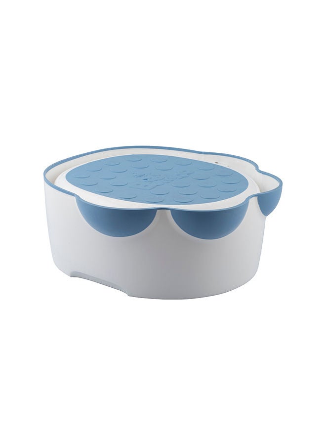 Bumbo Baby Potty Trainer With Detachable Toilet Seat And Step Stool, Powder Blue - Image 3