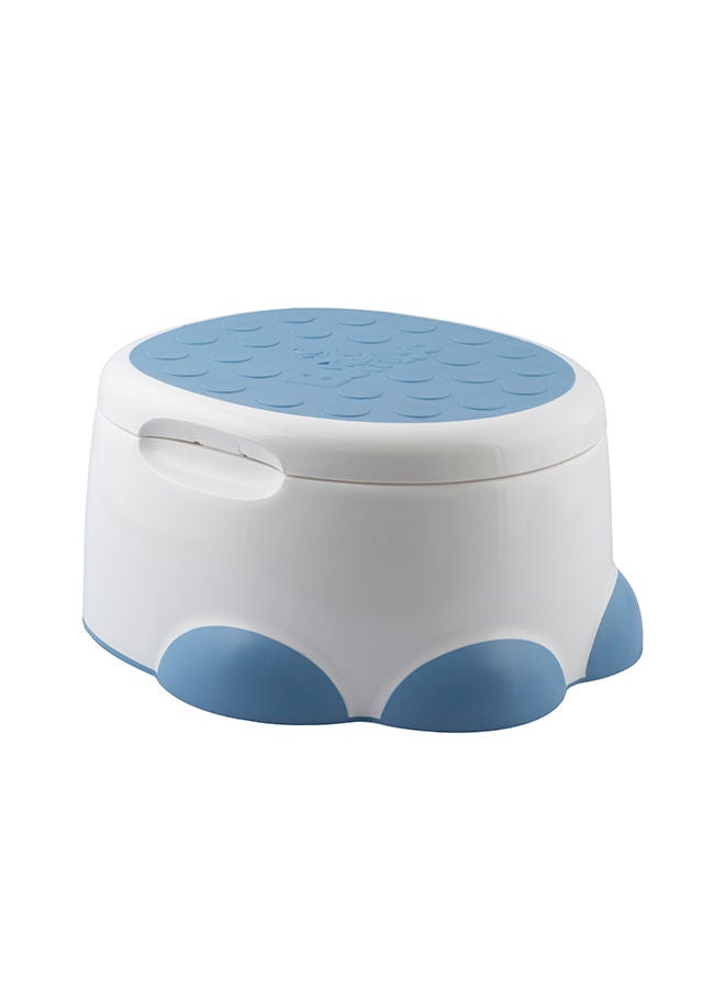 Bumbo Baby Potty Trainer With Detachable Toilet Seat And Step Stool, Powder Blue - Image 2