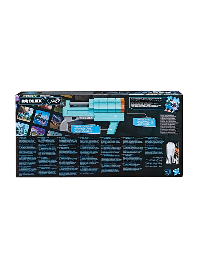 نيرف Roblox SharkBite: Web Launcher Rocker Blaster, Includes Code To Redeem Exclusive Virtual Item, 2 Rockets, Pump Action
