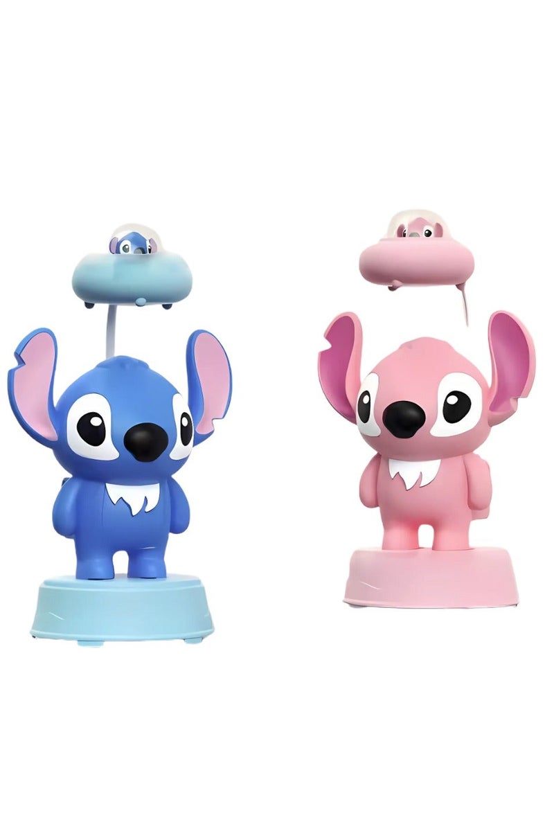 Stitch & Pebble Stitch-Themed Children’s Table Lamp – Soothing Night Light for Kids’ Room - Image 1