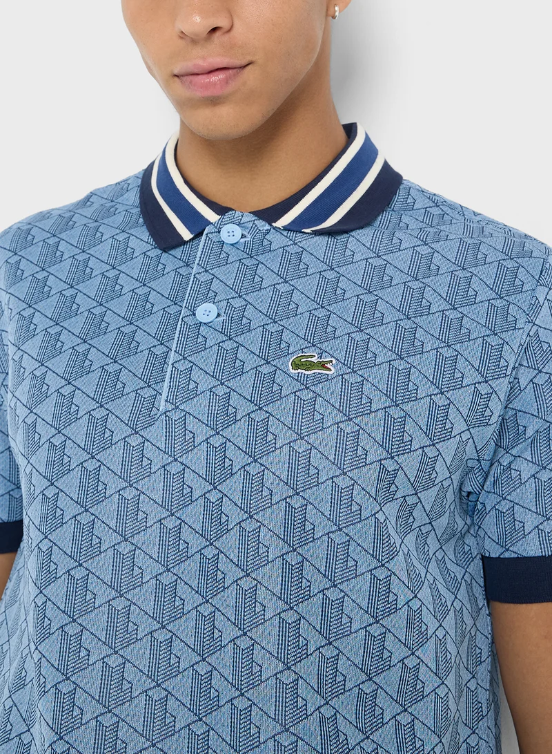 لاكوست Graphic Polo Shirt