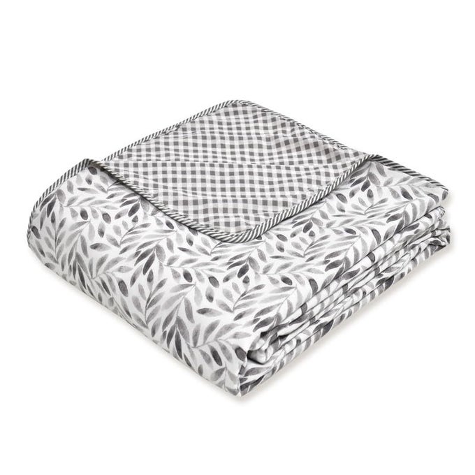 DOHAR DOUBLE BED AC BLANKET DOUBLE BED FOR SUMMER COMFORTER COTTON DUVET KING SIZE JAIPURI PRINTED REVERSIBLE ALL SEASON QUILT 84X96 GREY