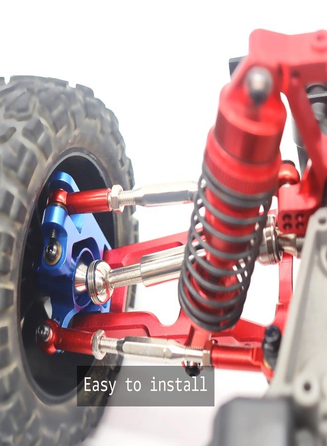Nvwadayu Aluminum Alloy RC Turnbuckles Camber Links Upgrade Parts Fits for Traxxas 1/10 RC Slash 4x4/2WD/Hoss 4X4 VXL/2WD/Rustler 4X4 VXL/2WD/Stampede 2WD (Red) - Image 4