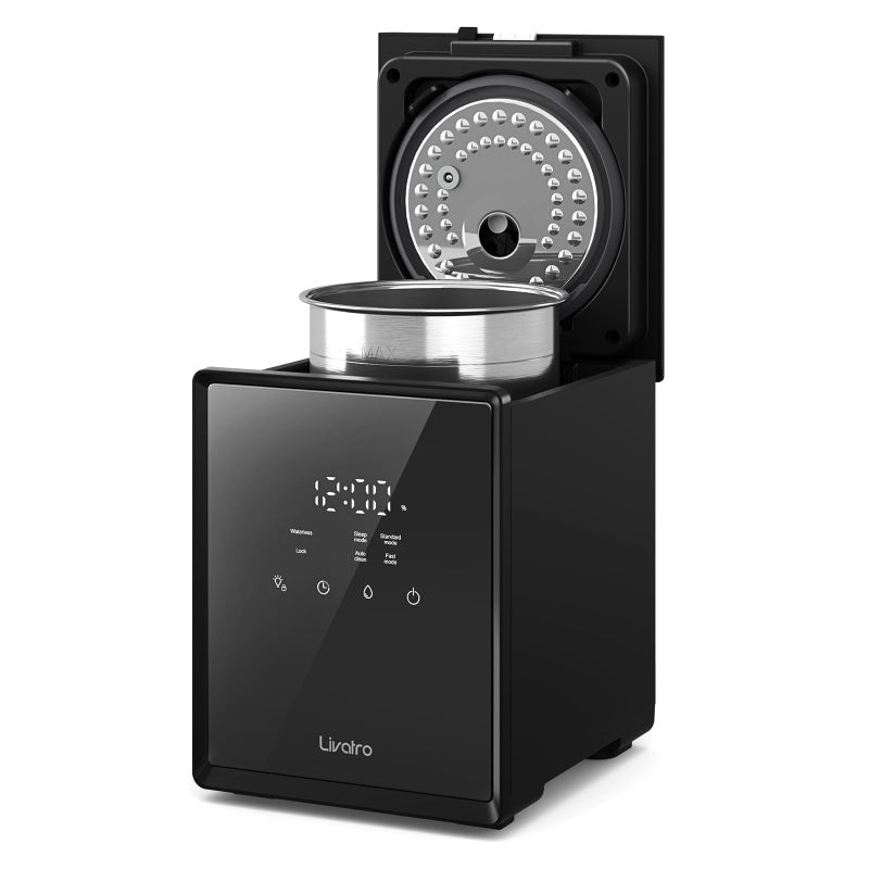 Livatro Stainless Steel Humidifier, 3L Warm Mist Humidifier, Easy Clean with Warm Steam Humidifier, Healthy Air Mist Humidifiers for Bedroom Living Room, with Sleep Mode and Auto-off Setting - Image 1