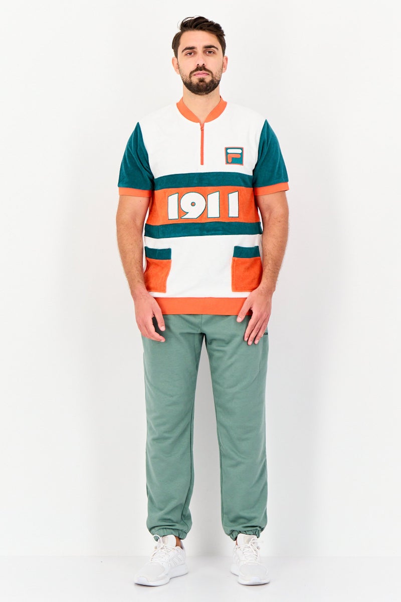 FILA تي شيرت بولو خارجي للرجال بأكمام قصيرة لولاني، متعدد الألوان - Image 4