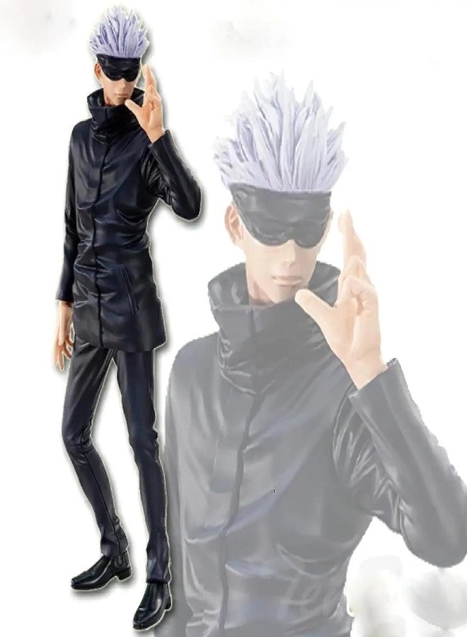 FowWelt Gojo Satoru Action Figure 21.5cm Jujutsu Kaisen Anime Collectible PVC Figurine with Stand, Multicolor Statue for Desk Car Dashboard Home Decor Gift for Fans Boys Girls Anime Fans (Gojo 21.5Cm) - Image 5
