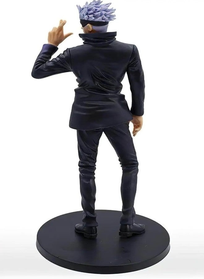 FowWelt Gojo Satoru Action Figure 21.5cm Jujutsu Kaisen Anime Collectible PVC Figurine with Stand, Multicolor Statue for Desk Car Dashboard Home Decor Gift for Fans Boys Girls Anime Fans (Gojo 21.5Cm) - Image 3