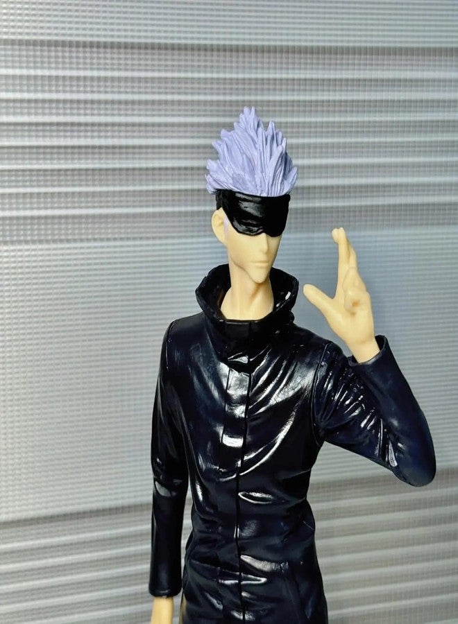 FowWelt Gojo Satoru Action Figure 21.5cm Jujutsu Kaisen Anime Collectible PVC Figurine with Stand, Multicolor Statue for Desk Car Dashboard Home Decor Gift for Fans Boys Girls Anime Fans (Gojo 21.5Cm) - Image 4