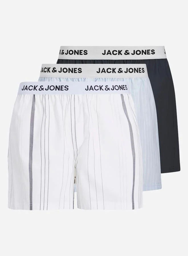 JACK & JONES Jack & Jones Pack of 3 - Janchor Woven Boxers LN