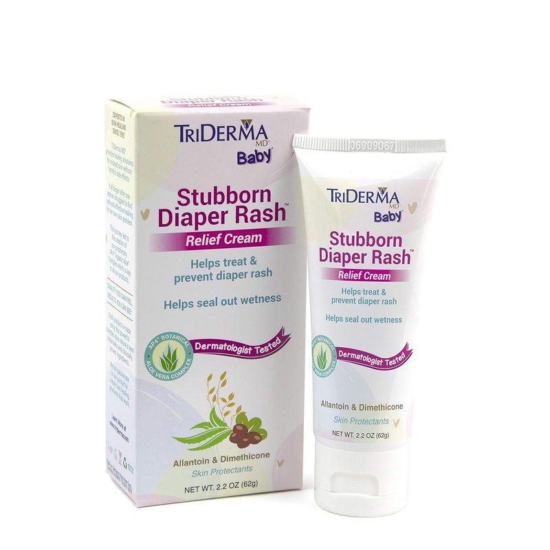 TriDerma كريم تخفيف طفح الحفاض العنيد من تريدرما 22 أونصة، مؤهل لـ FSA - Image 1
