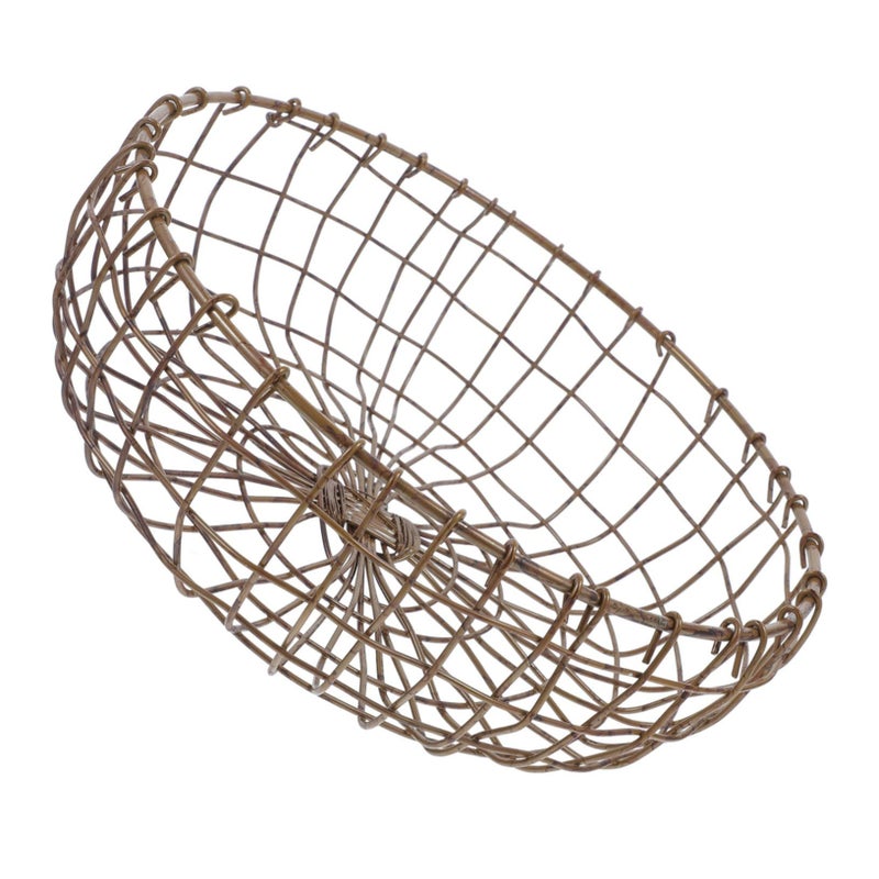 Modern Iron Wire Fruit Basket Large Capacity Kitchen Counter Storage Table Centerpiece - Image 2