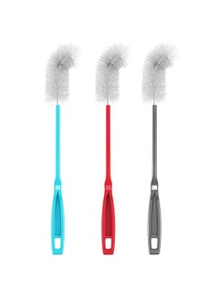 Konex 16 inch Long All-Round Bottle Cleaner Brush for Baby, Beer or Wine Bottles, Wine Glasses, Travel Mugs, Stanley Cups, and Camp Mugs. Long Bottle Brush (3 Pack)