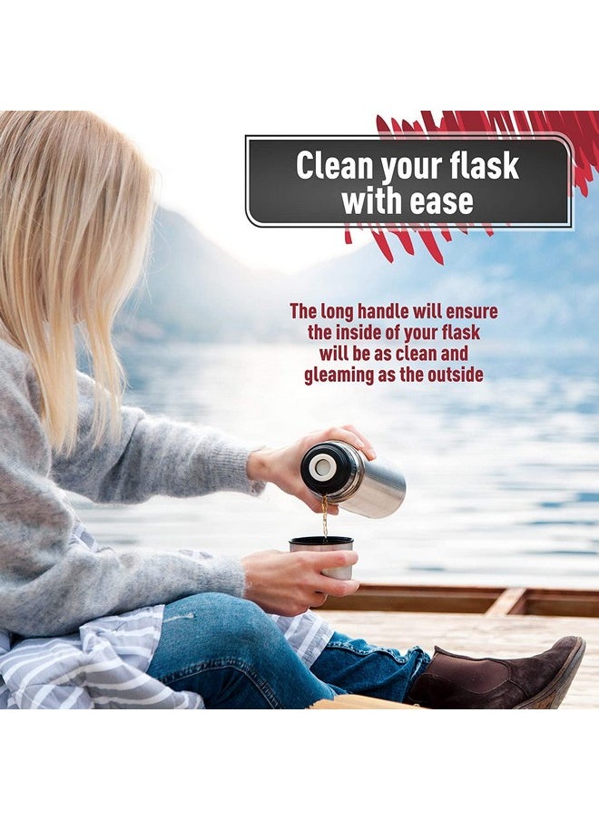 KONEX - Konex 16 inch Long All-Round Bottle Cleaner Brush for Baby, Beer or Wine Bottles, Wine Glasses, Travel Mugs, Stanley Cups, and Camp Mugs. Long Bottle Brush (3 Pack) - Image 1