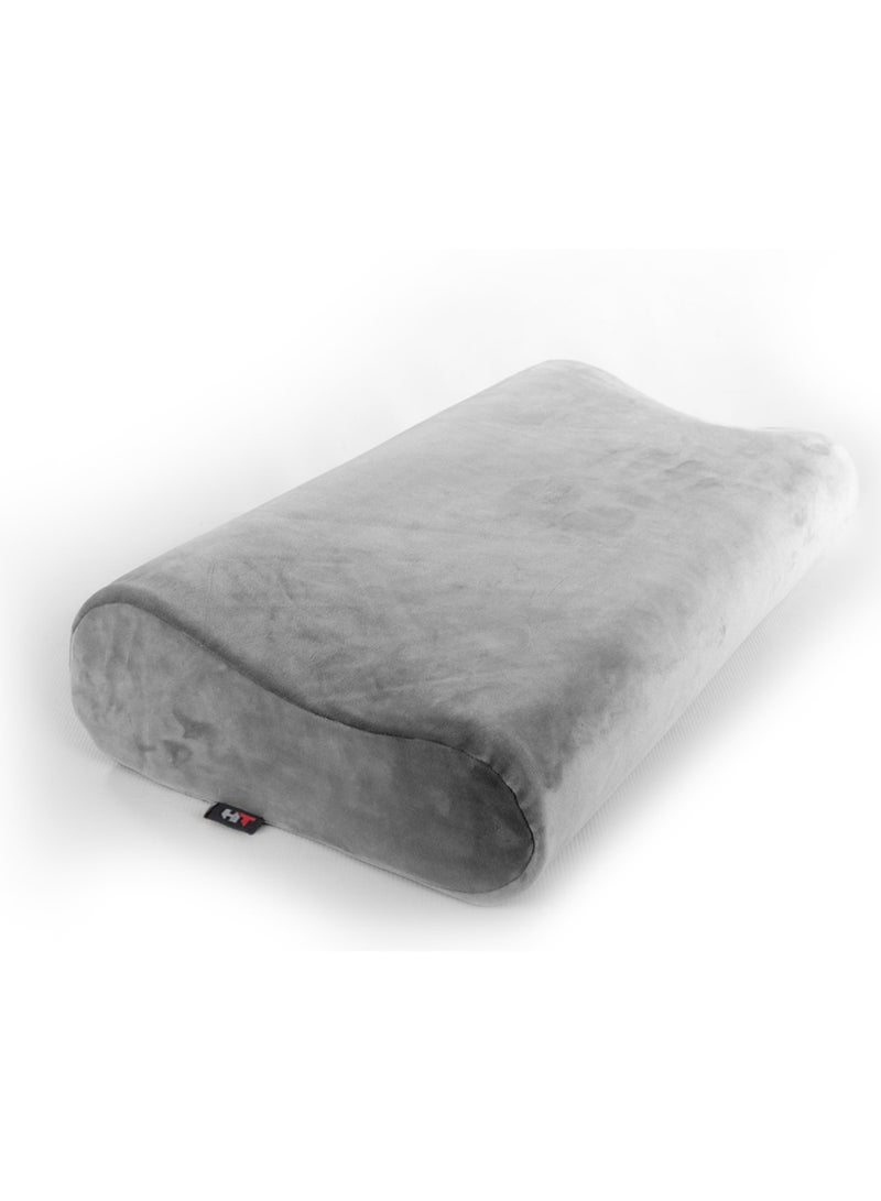 HT Medical bed pillow for sleeping, German memory foam to prevent neck, shoulder and spine pain (Grey, 50 * 30) - Image 1