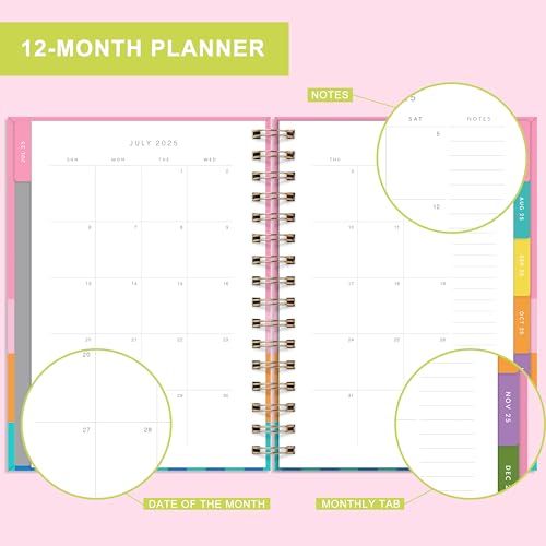 &And Per Se And Per Se Student Planner 2025-2026, Academic Planner July 2025 - June 2026, 8.5" × 6.2", Weekly & Monthly Lesson Plan for Students with Colorful Tabs & Stickers (Stripe) - Image 3