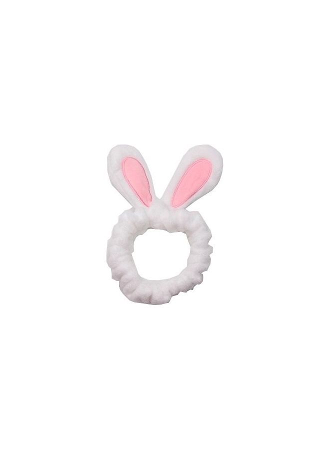 NIBEMINENT Hair Hoop Towel Cap White 