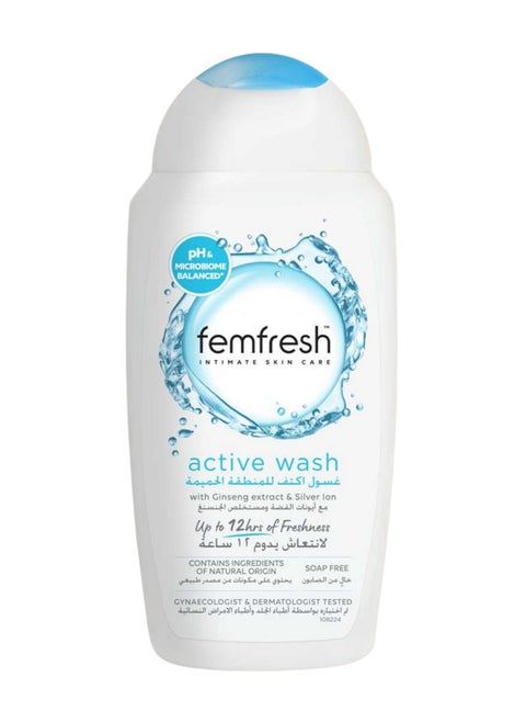 Intimate Active Wash with Ginseng Extract & Silver Ion 250ml
