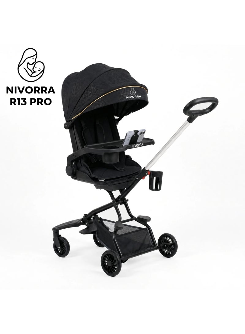 NIVORRA Lightweight Foldable Baby Stroller and Travel System with Reversible Seat - Nivorra R13 Pro - Image 4
