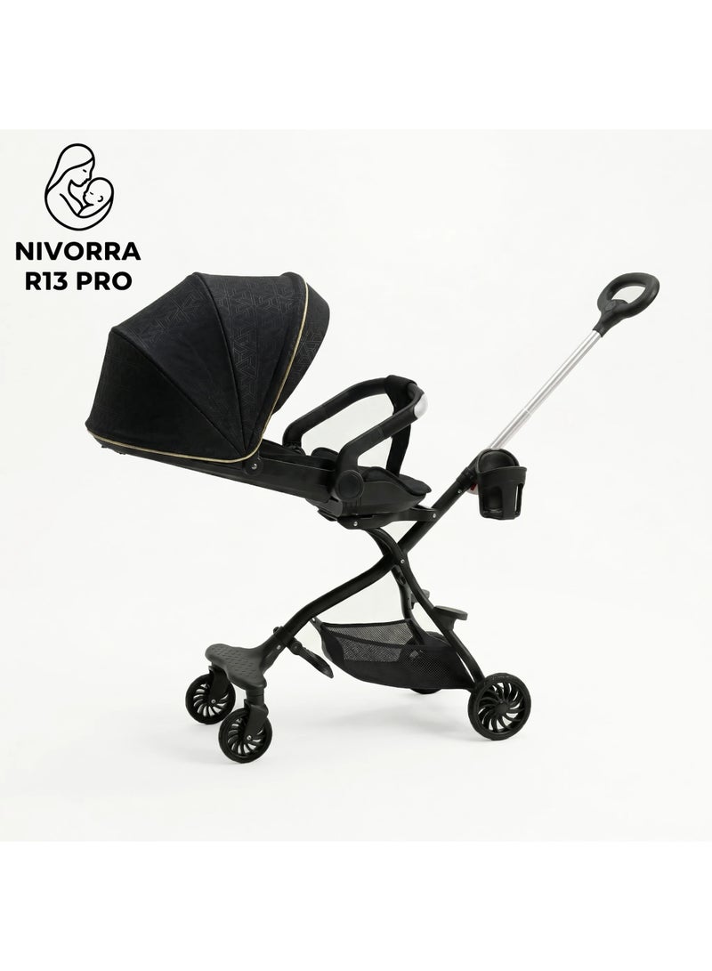 NIVORRA Lightweight Foldable Baby Stroller and Travel System with Reversible Seat - Nivorra R13 Pro - Image 3