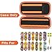casmilee Finger Skateboard Case for TECH DECK Fingerboard Ultra DLX 14 Pack Element Collectible Mini Skateboards Holder Kids Toy Storage for Sticker Sheets Wheels Tool Screws and Nut Box Only - Image 4