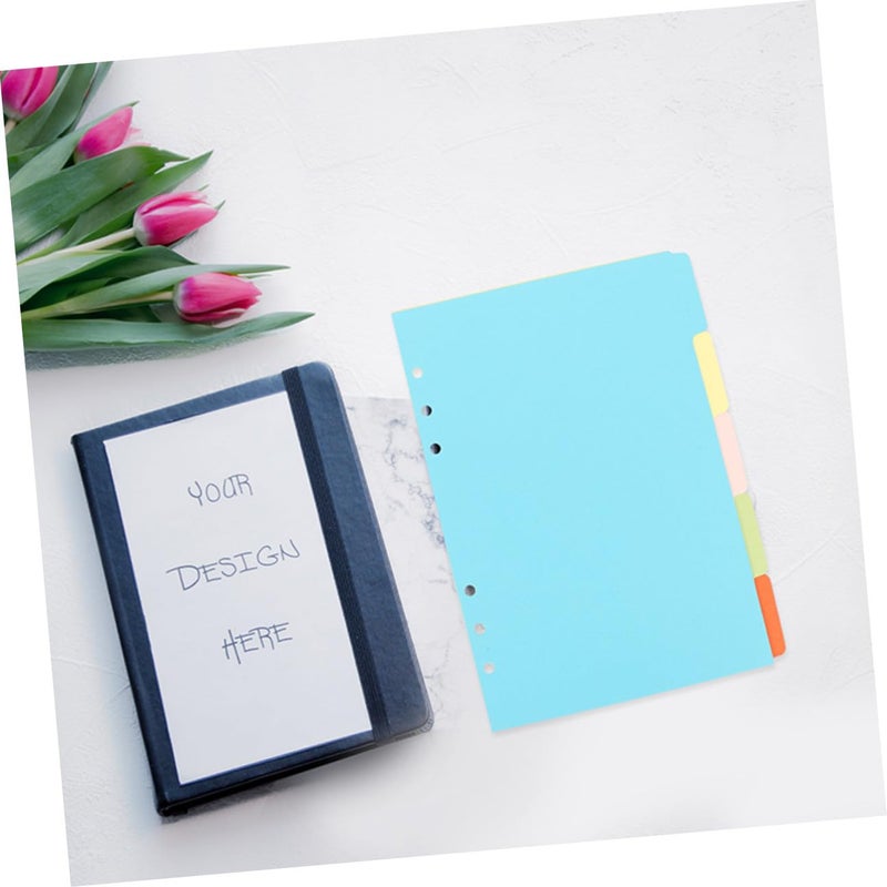 4 Sets Colorful Notebook Dividers with Tabs for Organizing Binders Journals and Notepads - Image 5