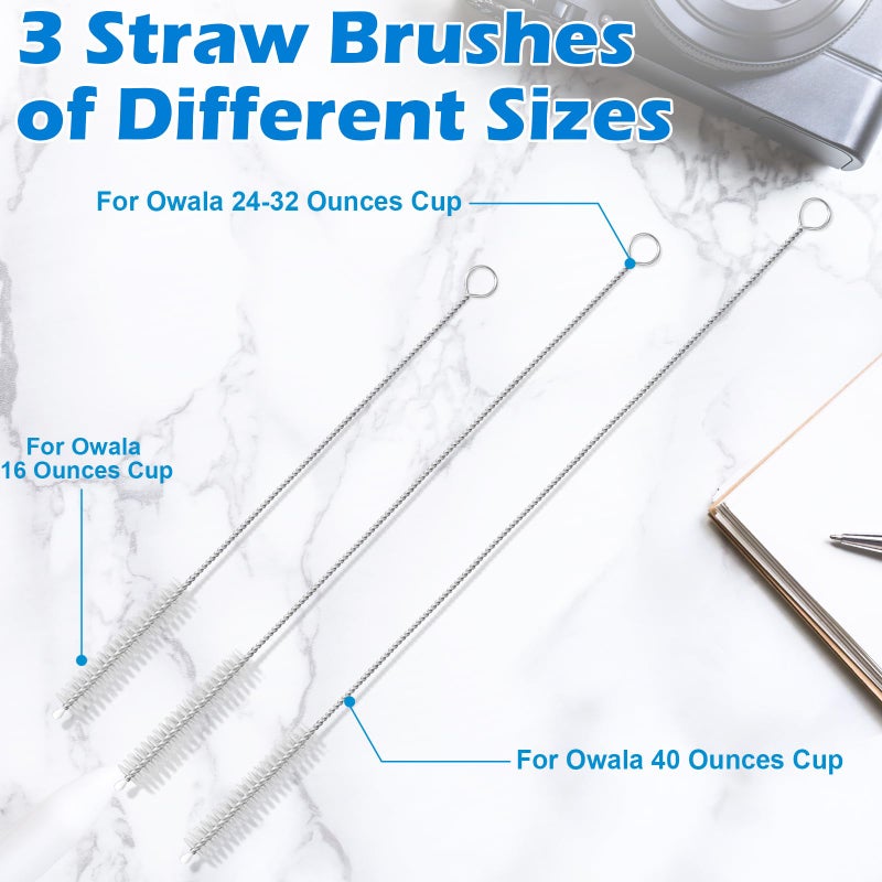 Palksky Water Bottle Cleaning Brush Kit, Brush and Straw Cleaner for Owala, 5 PCS - Image 5