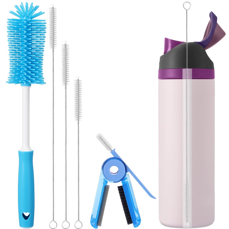Palksky Water Bottle Cleaning Brush Kit, Brush and Straw Cleaner for Owala, 5 PCS - Image 1
