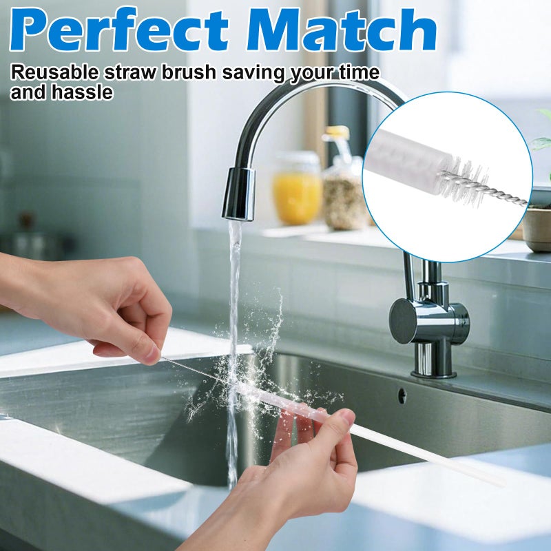 Palksky Water Bottle Cleaning Brush Kit, Brush and Straw Cleaner for Owala, 5 PCS - Image 3