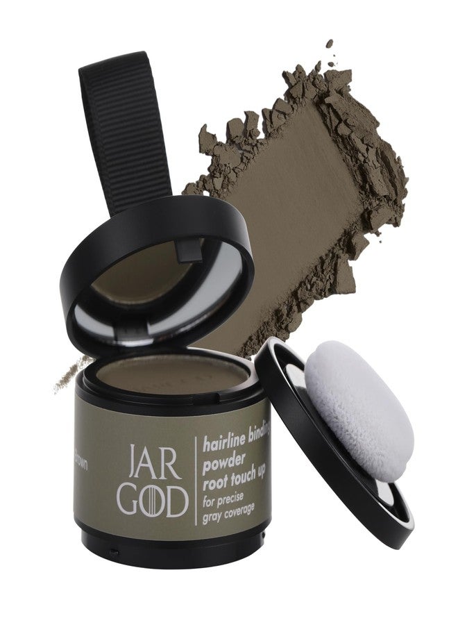 JARGOD Hairline Concealing Powder for Instant Gray Coverage and Highlights for Women & Men (0.14 Ounce (Pack of 1), Medium Brown) - Image 1