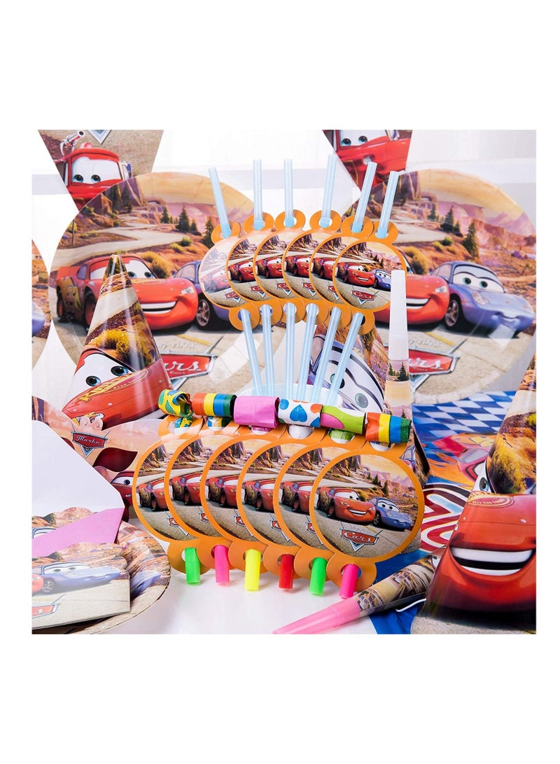 هايلاند طقم أدوات مائدة يمكن التخلص منها من ماكوين سيارة لـ 10 أشخاص - Image 3