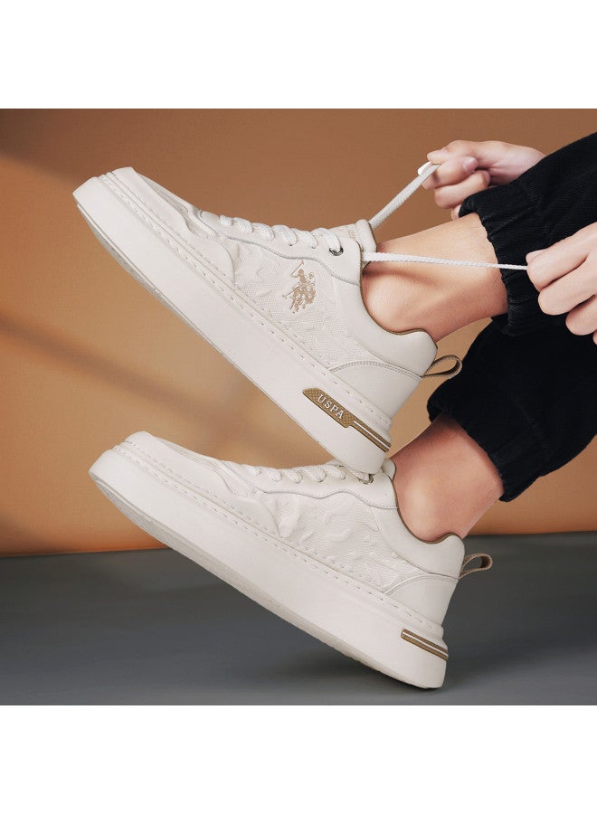 U.S. Polo Assn. White Sneakers, Autumn Breathable Casual Shoes, Lightweight Thick Sole Board Shoes, Athletic Sneakers - Image 5