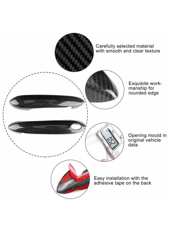 Tbest Door Handle Cover for Supra,1Pair Car Modification Carbon Fiber Door Handle Cover Trim for Supra A90 2018‑2021 - Image 2