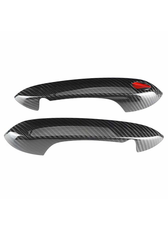 Tbest Door Handle Cover for Supra,1Pair Car Modification Carbon Fiber Door Handle Cover Trim for Supra A90 2018‑2021 - Image 3