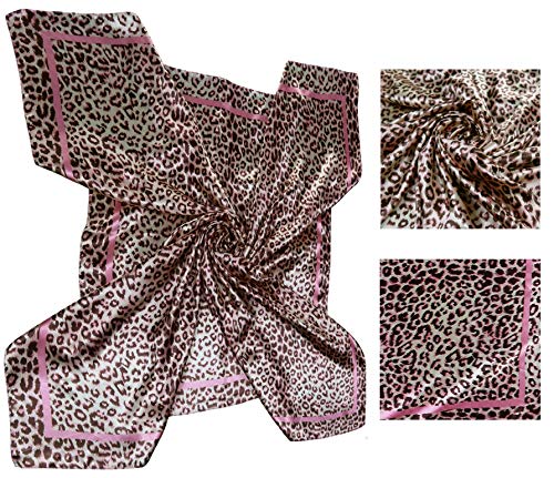 Lilments 4 Pc Set Large 35 × 35 inches Satin Square Scarves Neck Hair Head Scarf Bundle (Set E) - Image 4