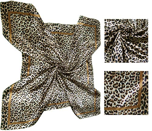 Lilments 4 Pc Set Large 35 × 35 inches Satin Square Scarves Neck Hair Head Scarf Bundle (Set E) - Image 3