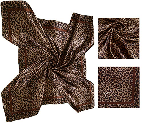 Lilments 4 Pc Set Large 35 × 35 inches Satin Square Scarves Neck Hair Head Scarf Bundle (Set E) - Image 2