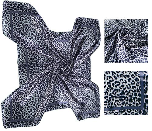Lilments 4 Pc Set Large 35 × 35 inches Satin Square Scarves Neck Hair Head Scarf Bundle (Set E) - Image 5