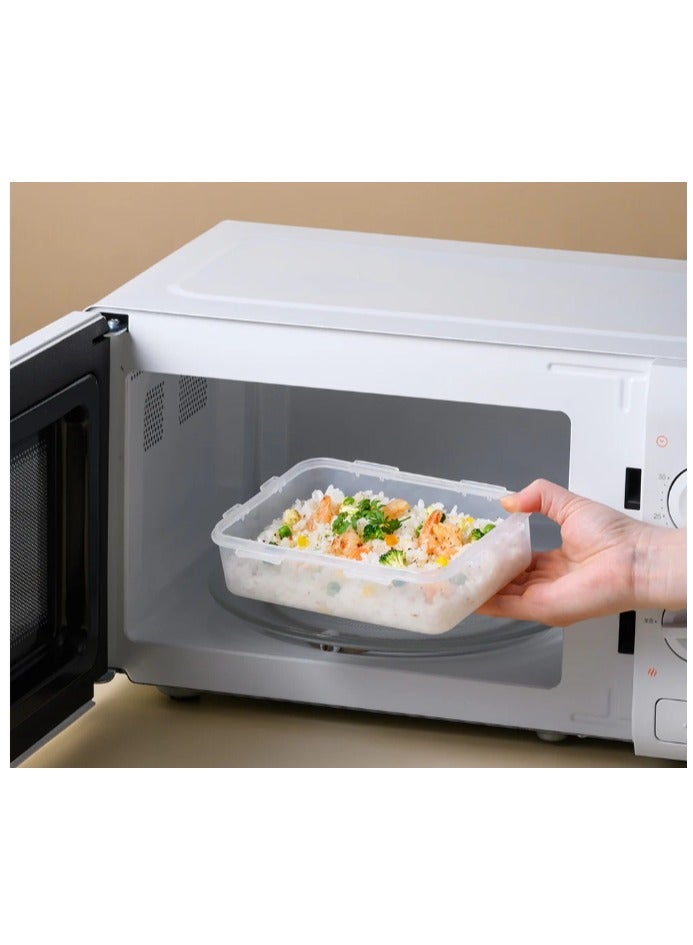 LocknLock 550ml Rectangle  Airtight Food Storage PACK OF 3 - BPA-Free, Microwave, Freezer, and Dishwasher Safe - Image 3