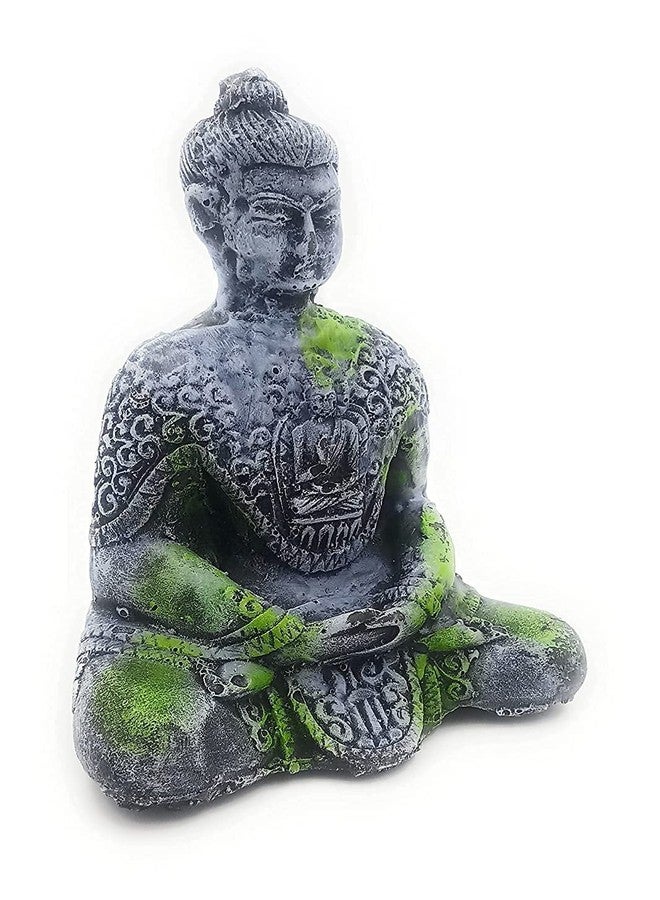 Mistletoe Handcrafted Antique Meditation Buddha Statue Aquarium Pond Fountains and Water or Fish Tank (Ancient Look Buddha) - Image 4