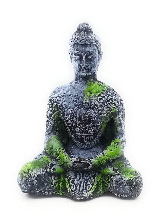 Mistletoe Handcrafted Antique Meditation Buddha Statue Aquarium Pond Fountains and Water or Fish Tank (Ancient Look Buddha) - Image 2