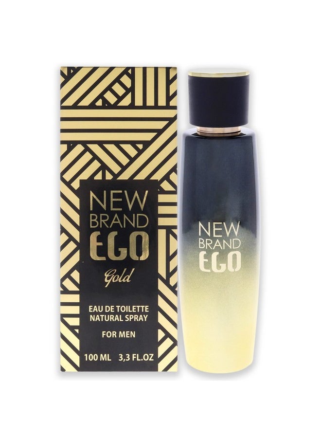 NEW BRAND New Brand Perfumes Ego Gold EDT Spray Men 3.3 oz, One Size (BTY11004800000)  - Image 1
