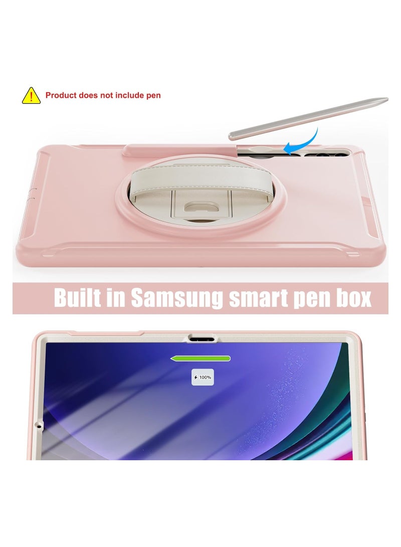 general Protective Galaxy Tab S9FE Plus/S9 Plus Case, Samsung Galaxy Tab S9FE+/S9+/S8Plus/S7FE/S7Plus Shock Resistant Rugged Cover with Stand/Hand Strap/Stylus Holder 12.4 inch - Image 4
