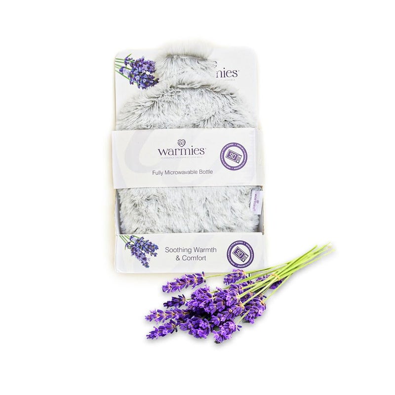 warmies Microwavable Lavender Scented Bottle, Marshmallow Gray - Image 1