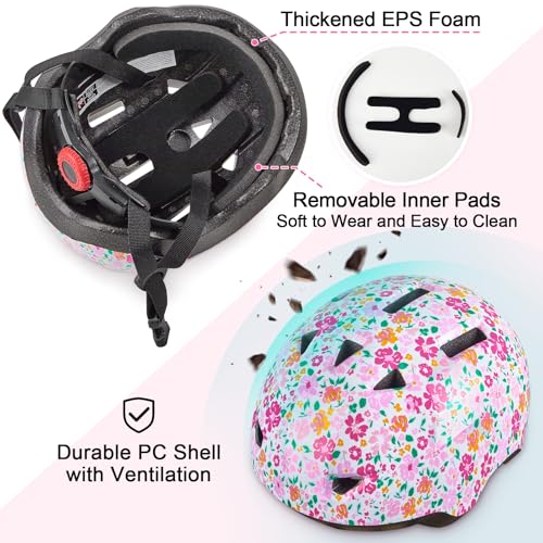 Lemmeko Toddler Helmet, Baby Infant Kids Bike Helmet for Kids Age 1-3/2-4/3-5/5-8 Adjustable Toddler Bike Helmets for Boys Girls for Scooter Skateboard Cycling - Image 4
