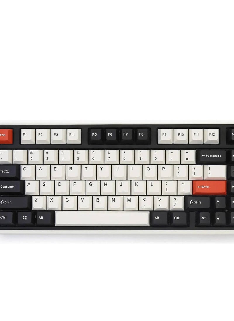 Varmilo - Minilo 75% Wireless Mechanical Keyboard, Kailh Prestige Silent Switch, Hot-Swappable, ABS Keycaps, Wire/2.4GHz/BT5.0 Connectivity, US QWERTY Layout, Retro - Image 1