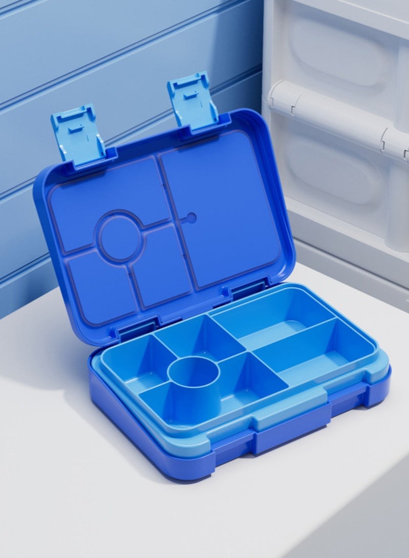 Gonice Lunch Box for Kids, 810ML Bento Box Adult Lunch Box with 6 Compartment, Leakproof Snack Boxes with Utensil Sauce Dressing Containers, Reusable On-the-Go Meal and Snack Packing - Image 1