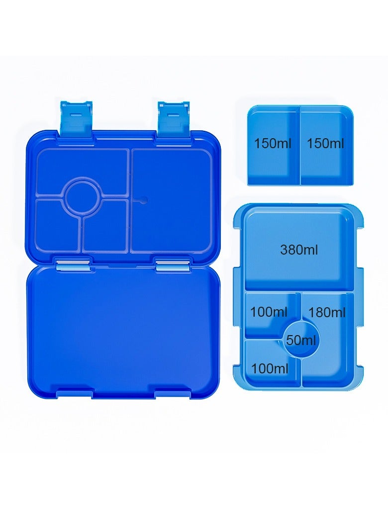 Gonice Lunch Box for Kids, 810ML Bento Box Adult Lunch Box with 6 Compartment, Leakproof Snack Boxes with Utensil Sauce Dressing Containers, Reusable On-the-Go Meal and Snack Packing - Image 4