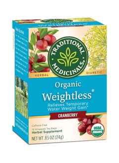 Tm Traditional Medicinals Weightless Cranberry Herbal Wrapped Tea Bags - 16 Ct  - Image 1